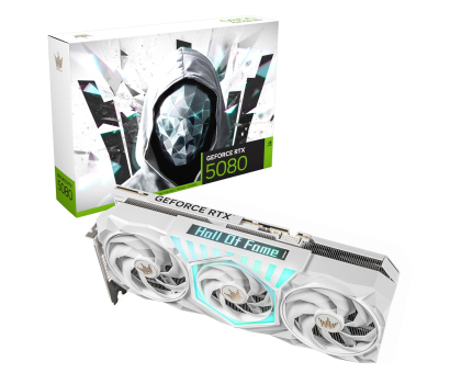Karta graficzna KFA2 GeForce RTX 5080 HOF Gaming White 16GB GDDR7 DLSS4